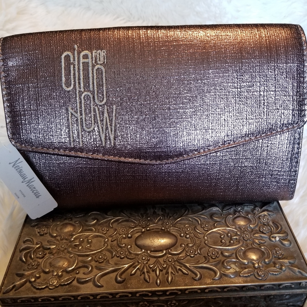 Womens Neiman Marcus Travel Envelope Travel Wallet Passport Organizer - Picture 1 of 7